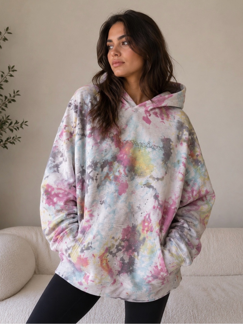 💖 Champion Reworked Tie-Dye Hoodie